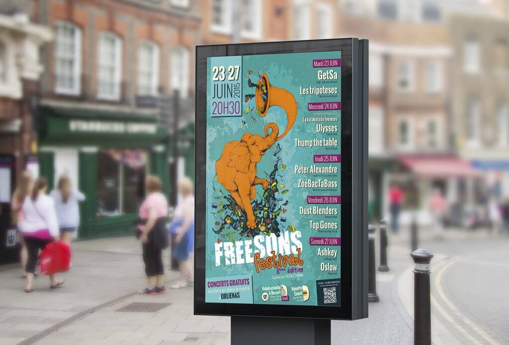AGAM - Affiche Freesons festival 2015