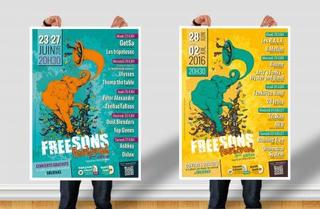 AGAM - Freesons Festival - Posters 2015 & 2016