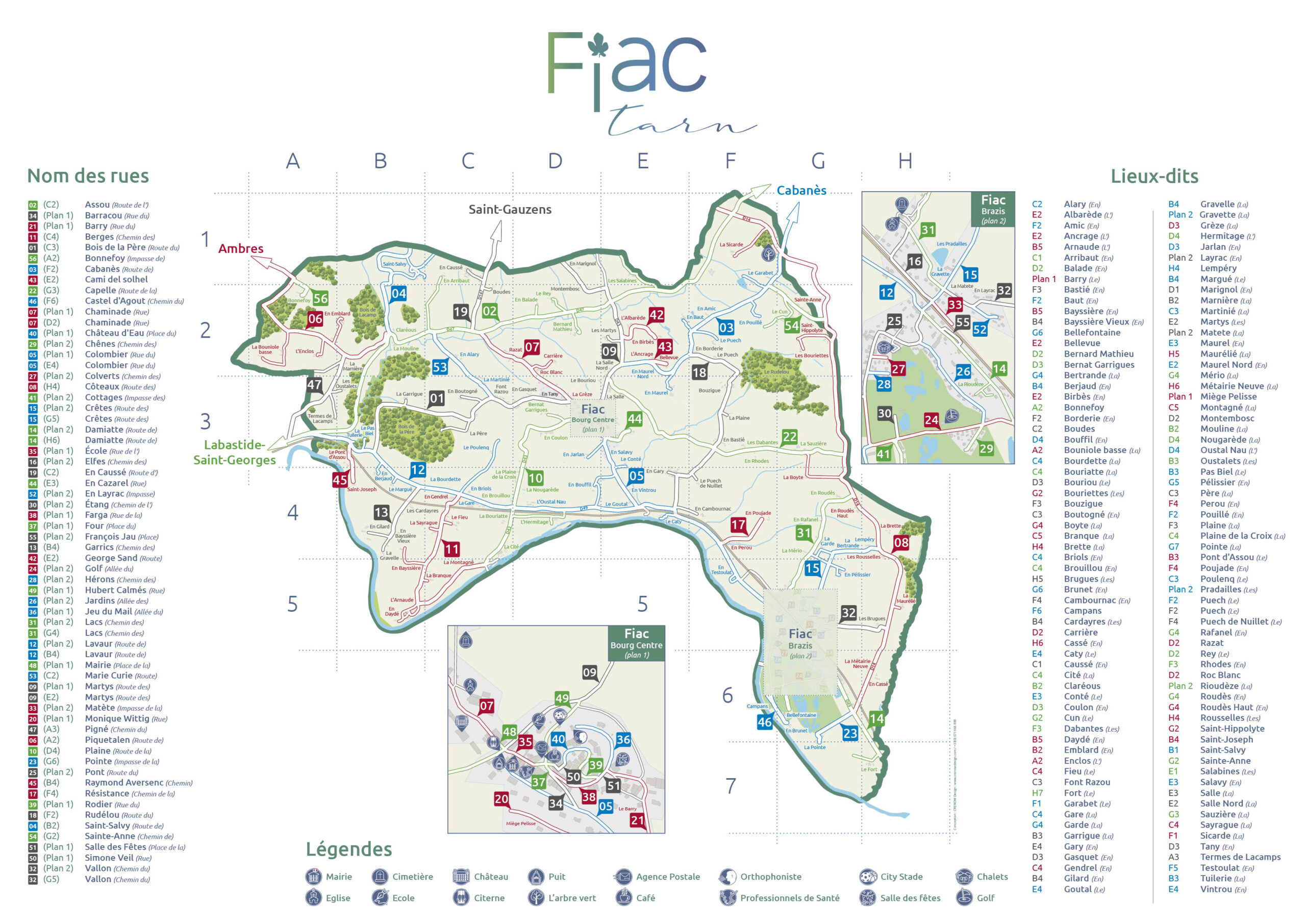 Carte commune de FIAC